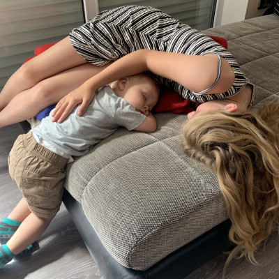 Kuscheln mit meiner Tochter